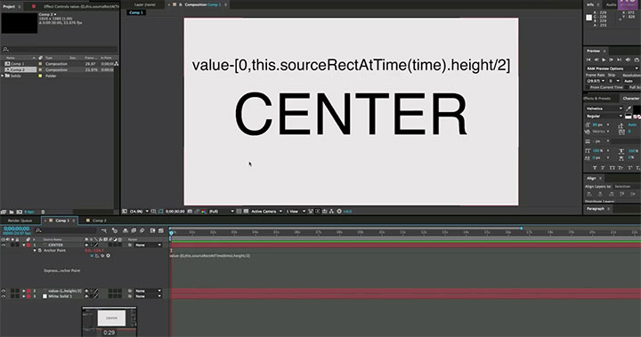 After Effects Type Anchorpoint